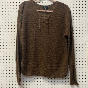 Polo Ralph Lauren Bohemian Brown Sweater Womens’s sz L